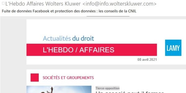 Des Newsletters Juridiques Fiables. Ou : La Veille Par Les éditeurs ...